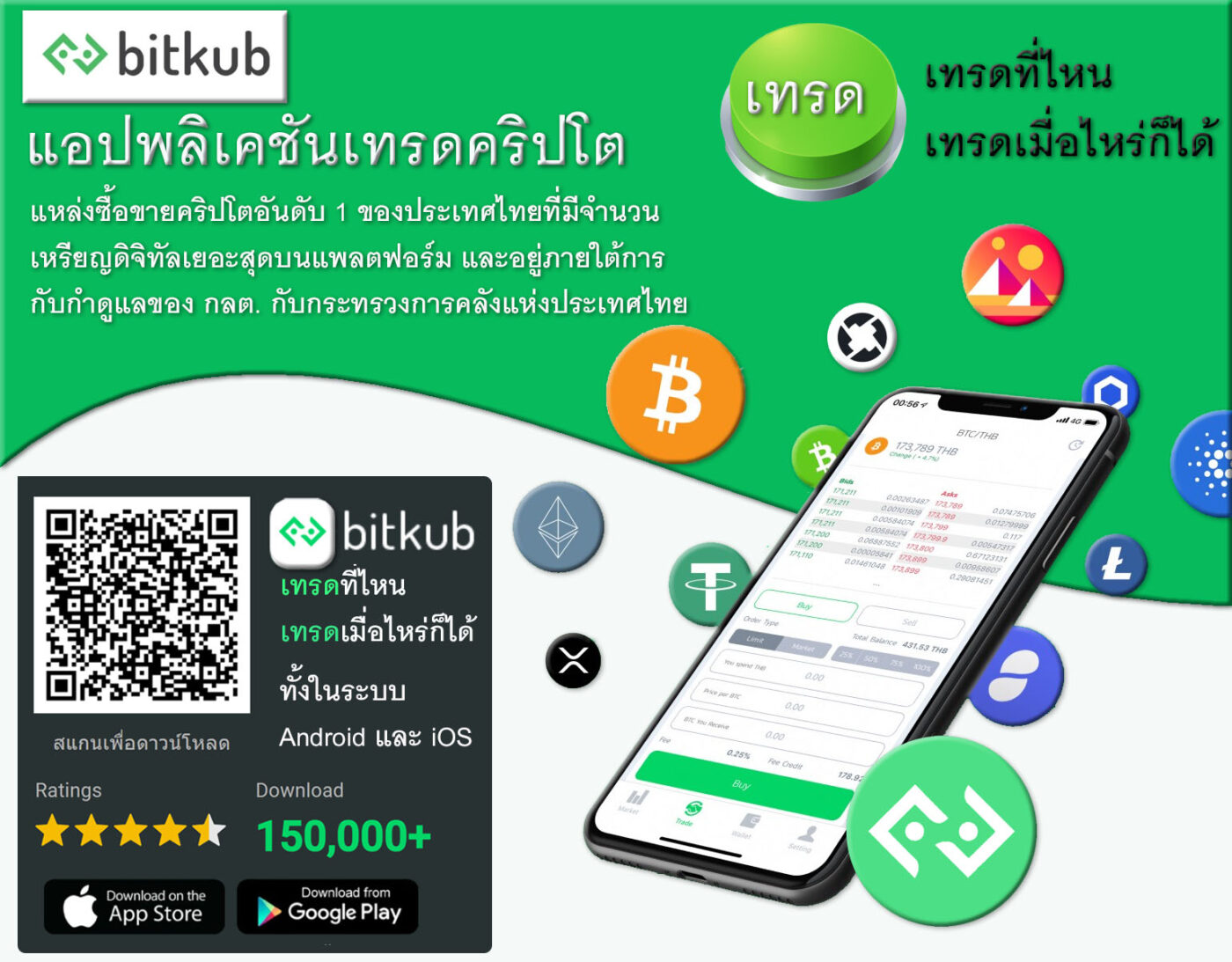 แอปพลิเคชั่น บิทคับ Bitkub